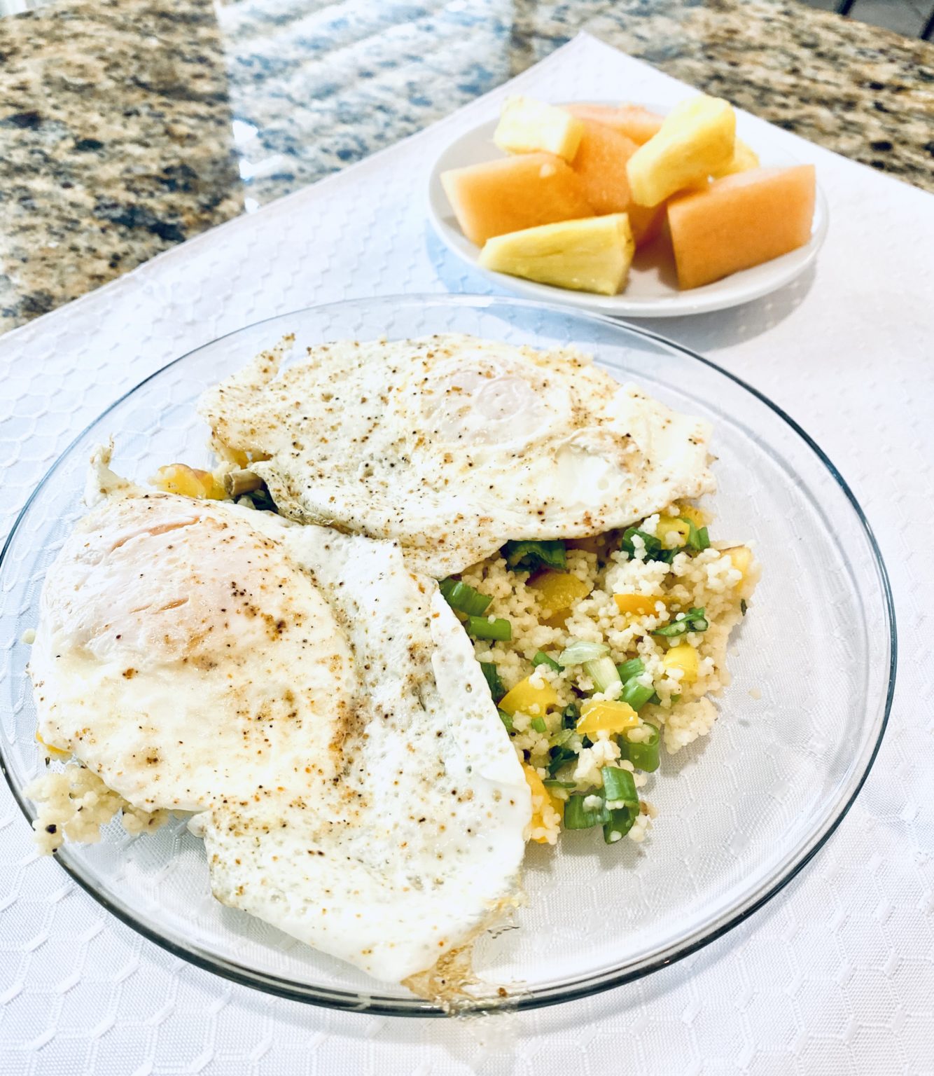 Eggs Over Easy with Couscous