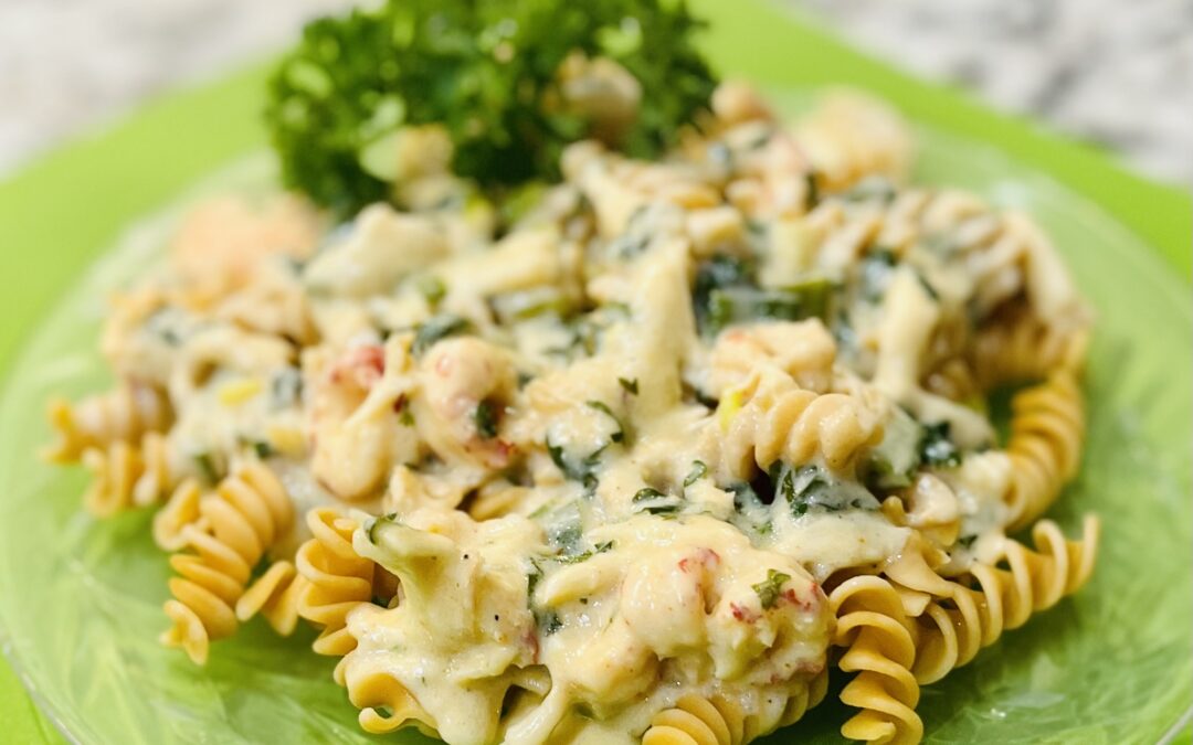 Seafood Cream Sauce with Chickpea Pasta