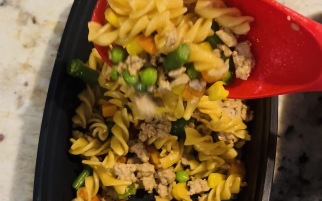 Chickpea Fusillli with Mixed Vegetables